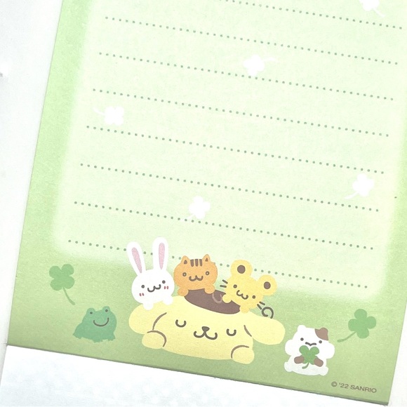 Sanrio Pompompurin kawaii memo pad with index tabs - Picture 14 of 16